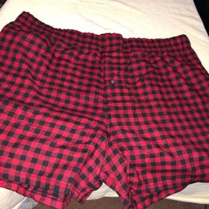 Flannel boxers, L